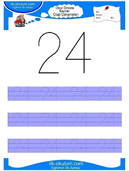 Çocuklar İçin Çizgi Çalışma Sayfaları 